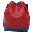 LOUIS VUITTON Epi Noe Shoulder Bag Bicolor Red Blue M44084 LV Auth 131274-2