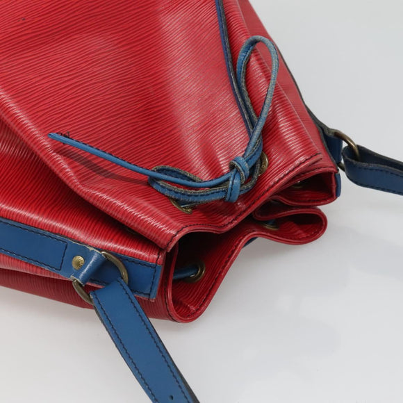 LOUIS VUITTON Epi Noe Shoulder Bag Bicolor Red Blue M44084 LV Auth 131274