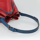 LOUIS VUITTON Epi Noe Shoulder Bag Bicolor Red Blue M44084 LV Auth 131274-7