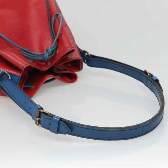 LOUIS VUITTON Epi Noe Shoulder Bag Bicolor Red Blue M44084 LV Auth 131274