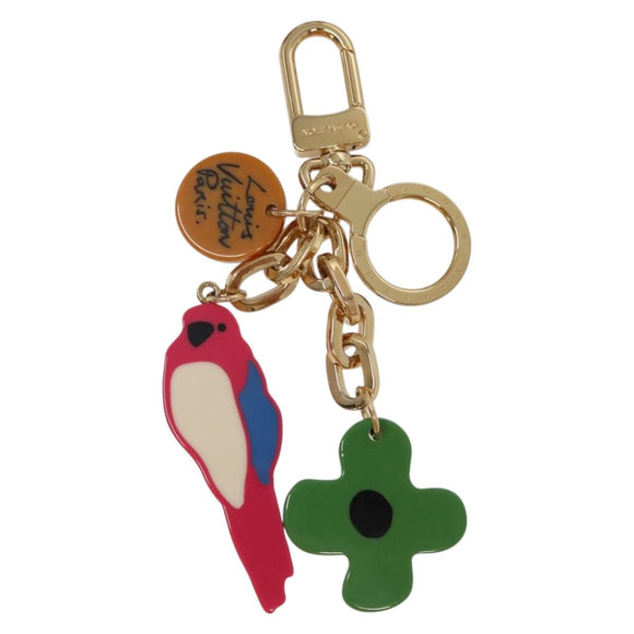 LOUIS VUITTON Porte Cles Jungle Key Holder plastic Pink M66266 LV Auth 131283