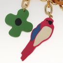 LOUIS VUITTON Porte Cles Jungle Key Holder plastic Pink M66266 LV Auth 131283-5