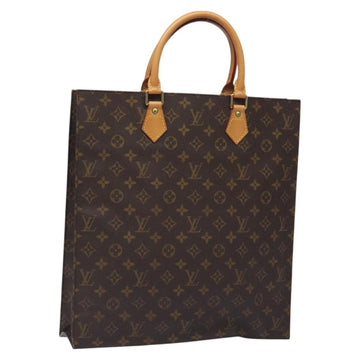 LOUIS VUITTON Monogram Sac Plat Hand Bag M51140 LV Auth 131294