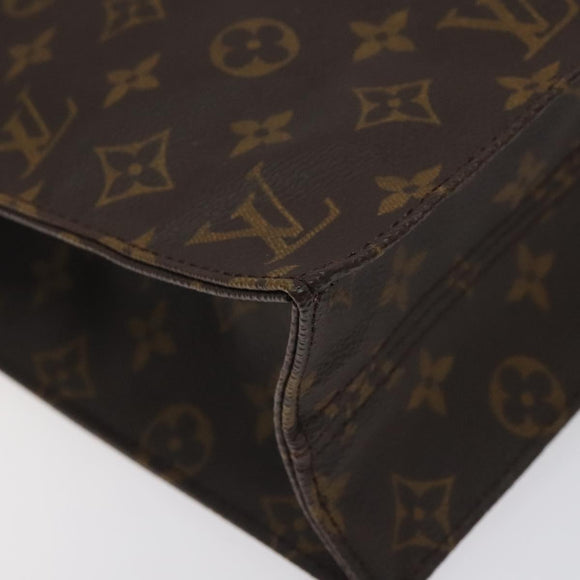 LOUIS VUITTON Monogram Sac Plat Hand Bag M51140 LV Auth 131294