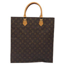 LOUIS VUITTON Monogram Sac Plat Hand Bag M51140 LV Auth 131294-13