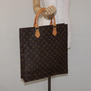 LOUIS VUITTON Monogram Sac Plat Hand Bag M51140 LV Auth 131294-20