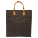 LOUIS VUITTON Monogram Sac Plat Hand Bag M51140 LV Auth 131294-2