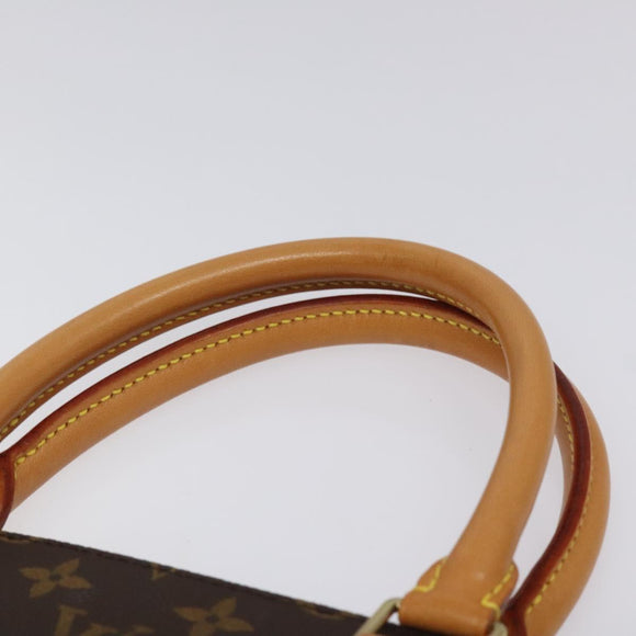 LOUIS VUITTON Monogram Sac Plat Hand Bag M51140 LV Auth 131294