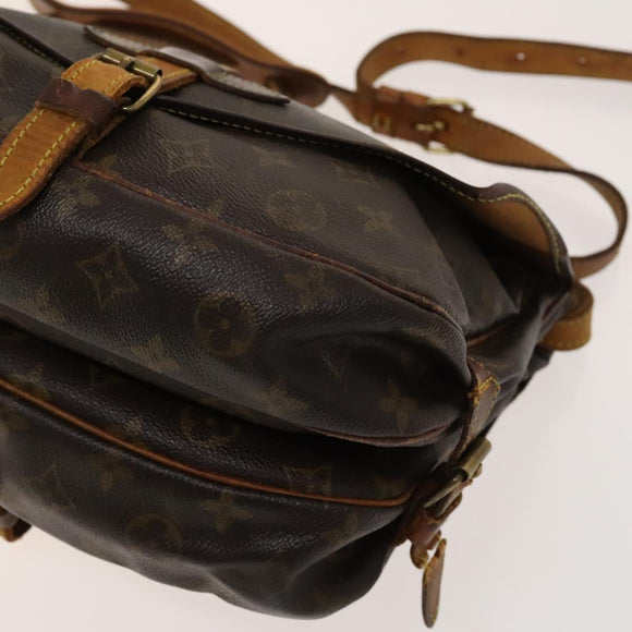 LOUIS VUITTON Monogram Saumur 30 Shoulder Bag M42256 LV Auth 131300