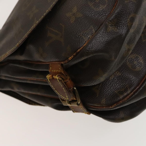 LOUIS VUITTON Monogram Saumur 30 Shoulder Bag M42256 LV Auth 131300