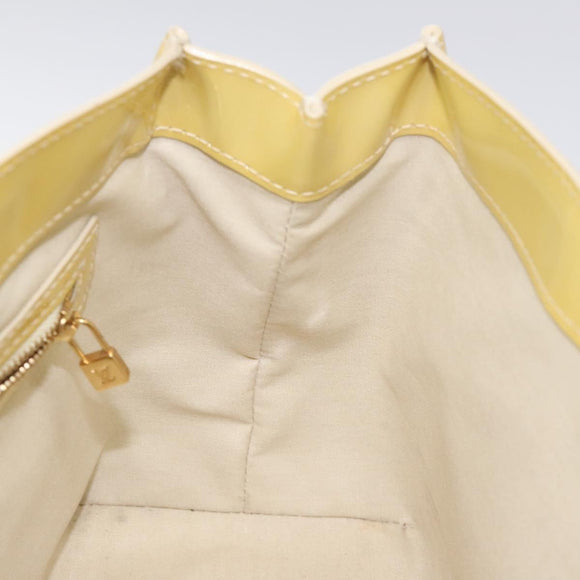 LOUIS VUITTON Monogram Vernis Wilshire PM Hand Bag Broncorail M91452 Auth 131311