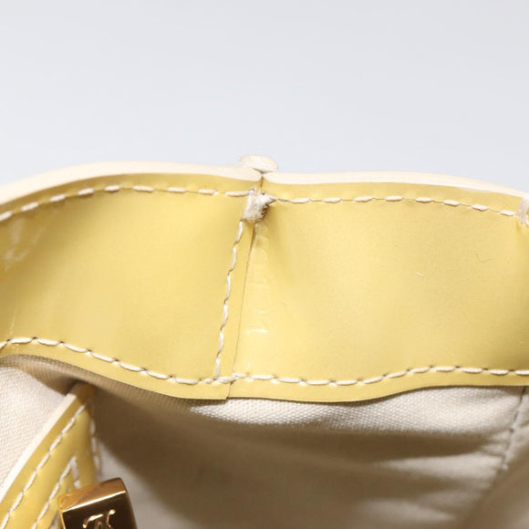 LOUIS VUITTON Monogram Vernis Wilshire PM Hand Bag Broncorail M91452 Auth 131311