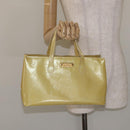 LOUIS VUITTON Monogram Vernis Wilshire PM Hand Bag Broncorail M91452 Auth 131311-21
