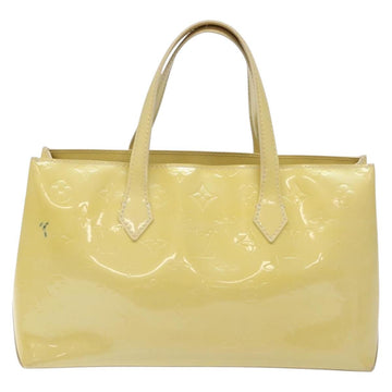 LOUIS VUITTON Monogram Vernis Wilshire PM Hand Bag Broncorail M91452 Auth 131311 - 0