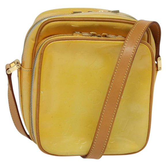 LOUIS VUITTON Monogram Vernis Wooster Shoulder Bag Gris M91036 LV Auth 131312