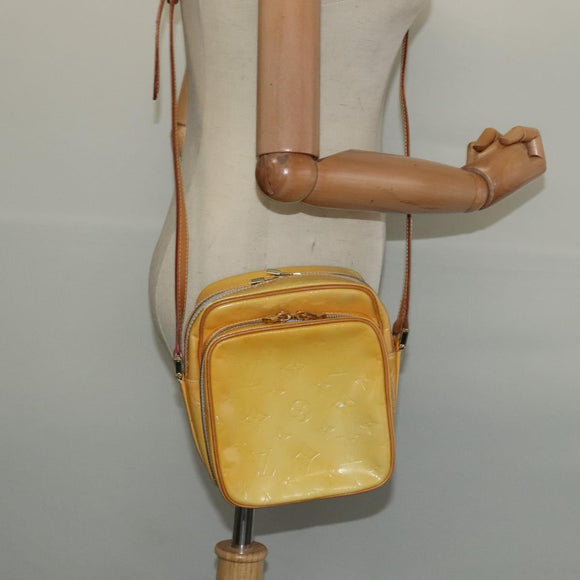 LOUIS VUITTON Monogram Vernis Wooster Shoulder Bag Gris M91036 LV Auth 131312