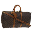 LOUIS VUITTON Monogram Keepall Bandouliere 50 Boston Bag M41416 LV Auth 131315-1