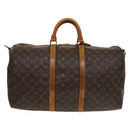 LOUIS VUITTON Monogram Keepall Bandouliere 50 Boston Bag M41416 LV Auth 131315-2