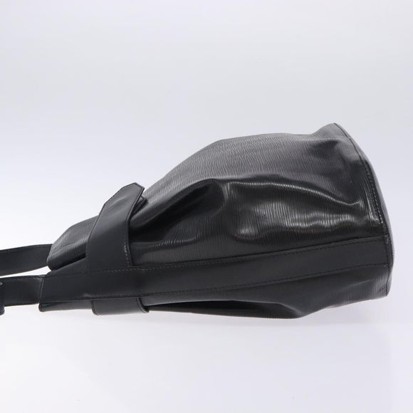 LOUIS VUITTON Epi Sac Depaule GM Shoulder Bag Black M80155 LV Auth 131326