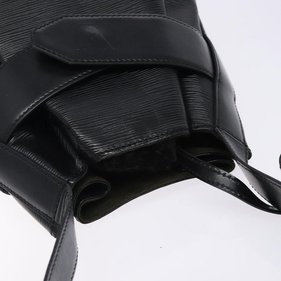 LOUIS VUITTON Epi Sac Depaule GM Shoulder Bag Black M80155 LV Auth 131326