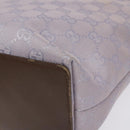 GUCCI GG Canvas Tote Bag Purple Silver 31244 Auth 131330-9