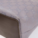 GUCCI GG Canvas Tote Bag Purple Silver 31244 Auth 131330-15