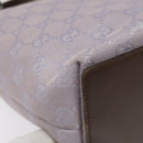 GUCCI GG Canvas Tote Bag Purple Silver 31244 Auth 131330-16