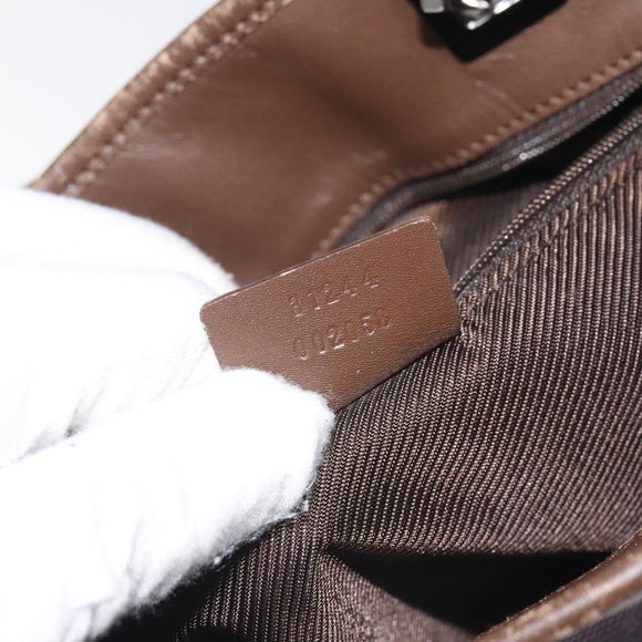 GUCCI GG Canvas Tote Bag Purple Silver 31244 Auth 131330