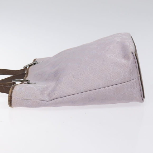 GUCCI GG Canvas Tote Bag Purple Silver 31244 Auth 131330