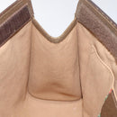 GUCCI GG Supreme Web Sherry Line Bag PVC Beige Green Red 89 01 033 Auth 131335-18