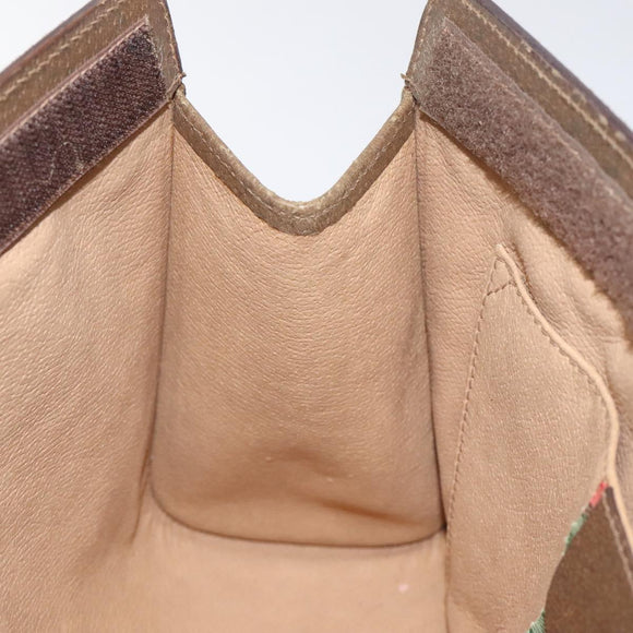 GUCCI GG Supreme Web Sherry Line Bag PVC Beige Green Red 89 01 033 Auth 131335