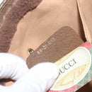 GUCCI GG Supreme Web Sherry Line Bag PVC Beige Green Red 89 01 033 Auth 131335-12