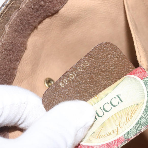 GUCCI GG Supreme Web Sherry Line Bag PVC Beige Green Red 89 01 033 Auth 131335