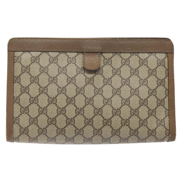 GUCCI GG Supreme Web Sherry Line Bag PVC Beige Green Red 89 01 033 Auth 131335 - 0