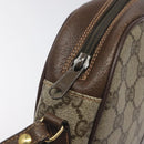 GUCCI GG Supreme Web Sherry Line Bag PVC Beige Green Red 156 01 034 Auth 131336-9