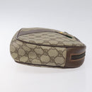 GUCCI GG Supreme Web Sherry Line Bag PVC Beige Green Red 156 01 034 Auth 131336-3