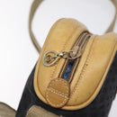 GUCCI Micro GG Canvas Web Sherry Line Shoulder Bag Black Gold Auth 131340-9