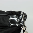 GUCCI Bamboo Hand Bag Nylon 2way Black Silver 001 2404 15770 Auth 131343-10