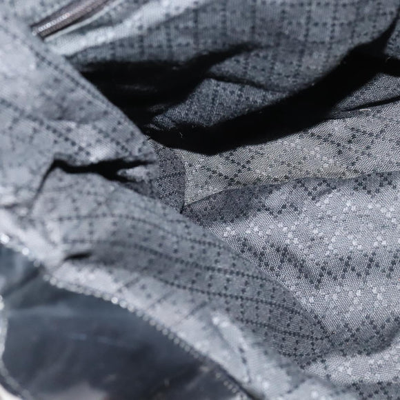 GUCCI Bamboo Hand Bag Nylon 2way Black Silver 001 2404 15770 Auth 131343