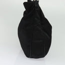 GUCCI Bamboo Hand Bag Nylon 2way Black Silver 001 2404 15770 Auth 131343-3