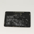 CHANEL Matelasse Chain Shoulder Bag cotton Navy Gold CC Auth 131348-12