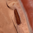 CHANEL Tote Bag Raffia Leather Beige Brown gold CC Auth 131352-17