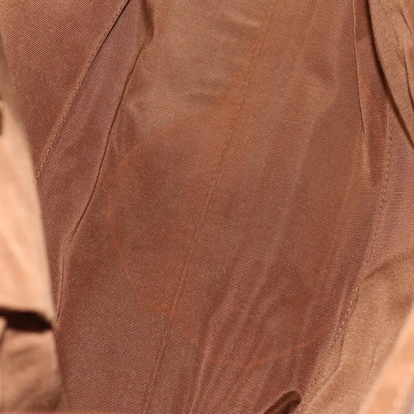 CHANEL Tote Bag Raffia Leather Beige Brown gold CC Auth 131352