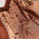 CHANEL Tote Bag Raffia Leather Beige Brown gold CC Auth 131352-19