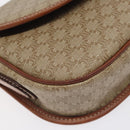 CELINE Macadam Canvas Shoulder Bag PVC Beige Gold Auth 131353-14