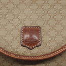 CELINE Macadam Canvas Shoulder Bag PVC Beige Gold Auth 131353-17