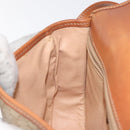 CELINE Macadam Canvas Shoulder Bag PVC Beige Gold Auth 131353-20