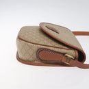 CELINE Macadam Canvas Shoulder Bag PVC Beige Gold Auth 131353-3