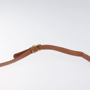 CELINE Macadam Canvas Shoulder Bag PVC Beige Gold Auth 131353-8