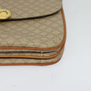 CELINE Macadam Canvas Shoulder Bag PVC Beige Gold Auth 131354-15